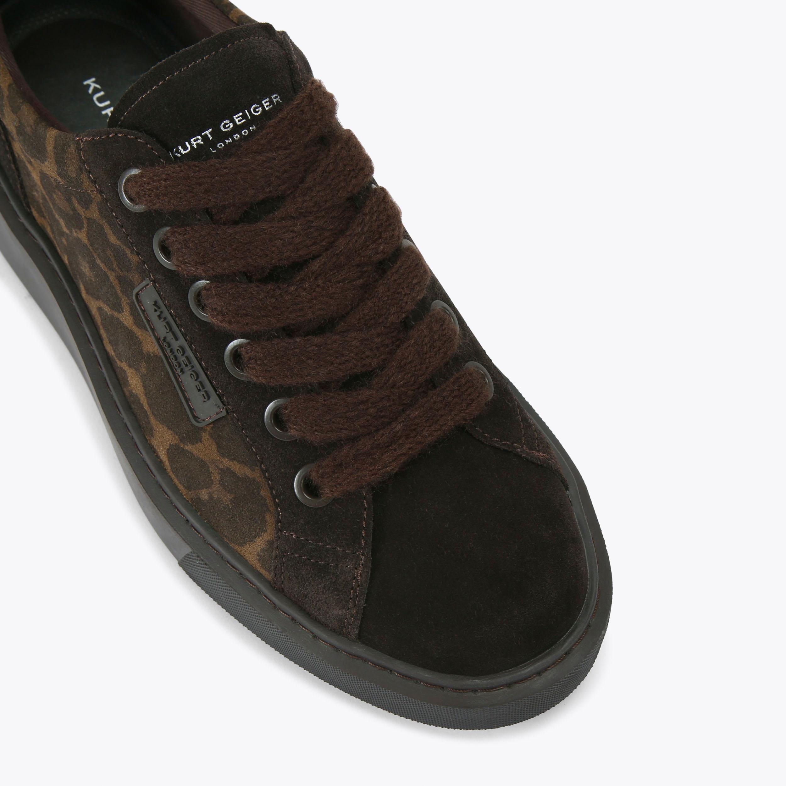 ALBION SNEAKER Dark Brown Trainer by KURT GEIGER LONDON