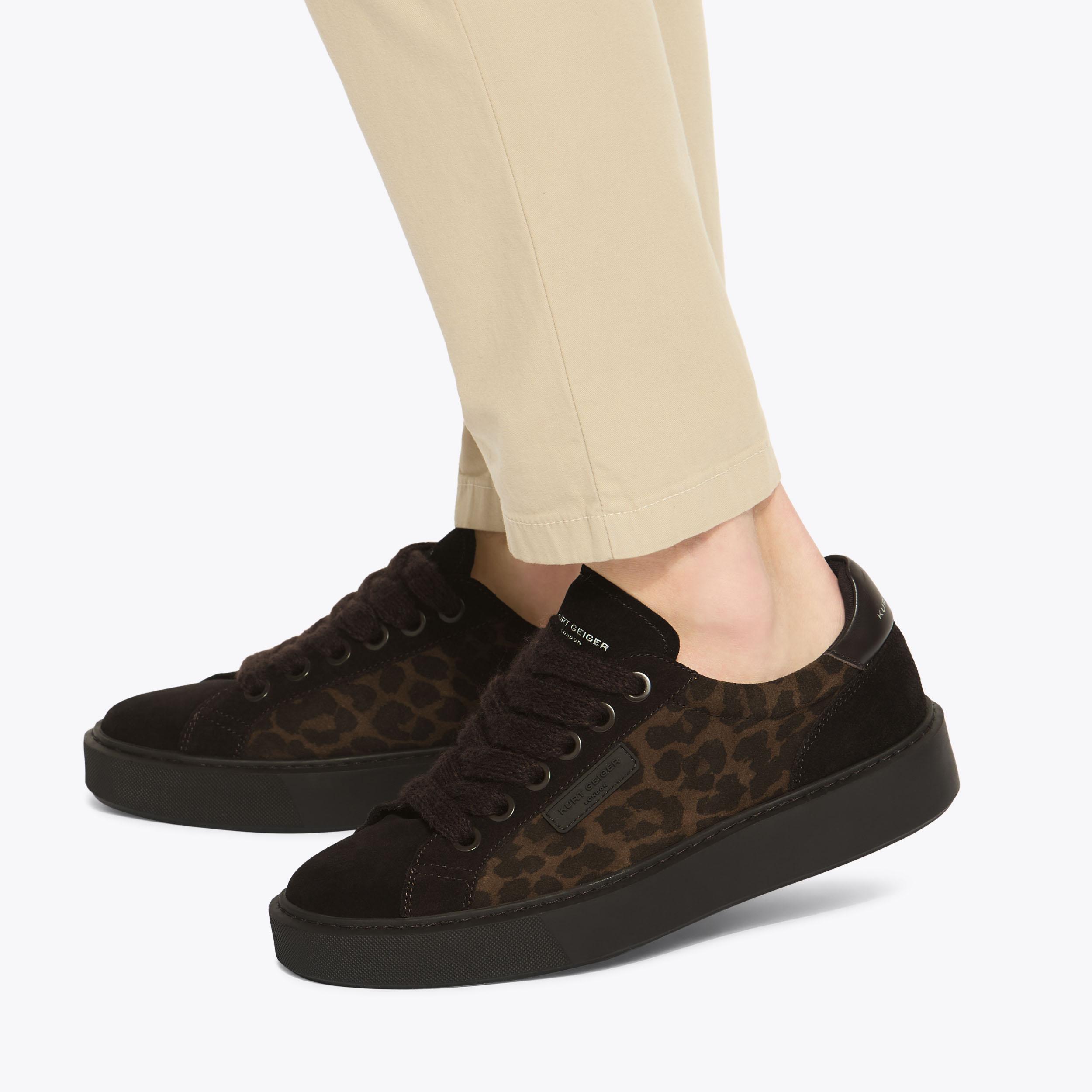 ALBION SNEAKER Dark Brown Trainer by KURT GEIGER LONDON