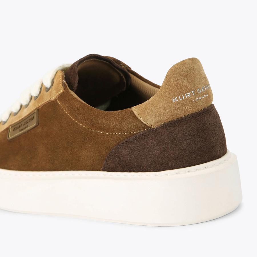 ALBION SNEAKER Brown Suede Sneaker by KURT GEIGER LONDON