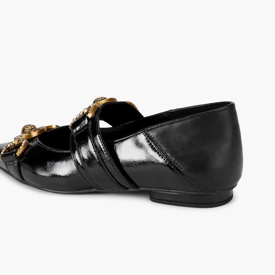 MANSION POINT SLIP ON Black Leather Shiny Patent Mansion by  display picture 1