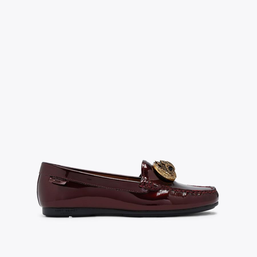 CHELSEA MOCCASIN Patent Wine Slip On Chelsea by Kurt Geiger London