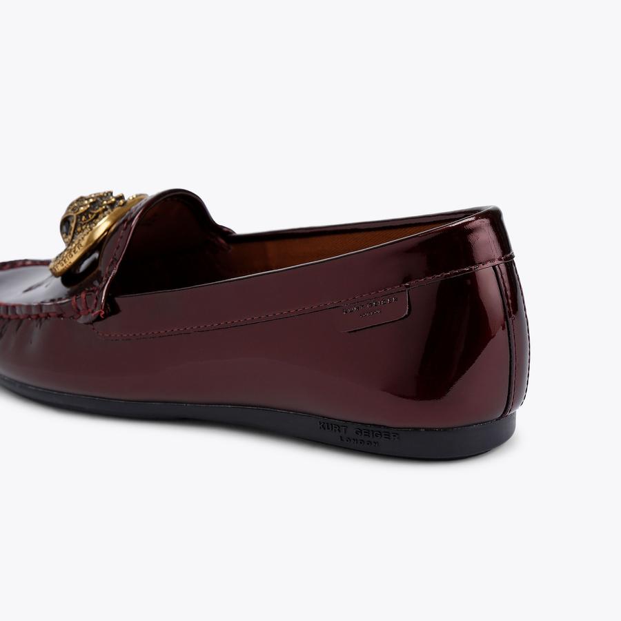 CHELSEA MOCCASIN Patent Wine Slip On Chelsea by Kurt Geiger London