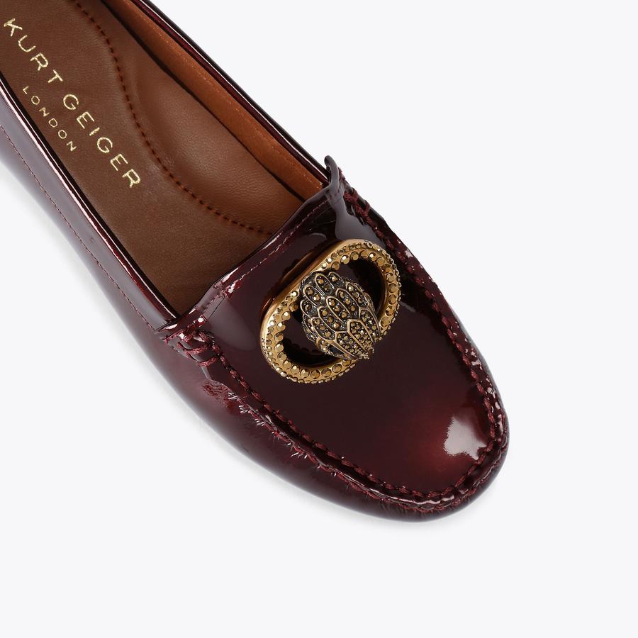 CHELSEA MOCCASIN Patent Wine Slip On Chelsea by Kurt Geiger London