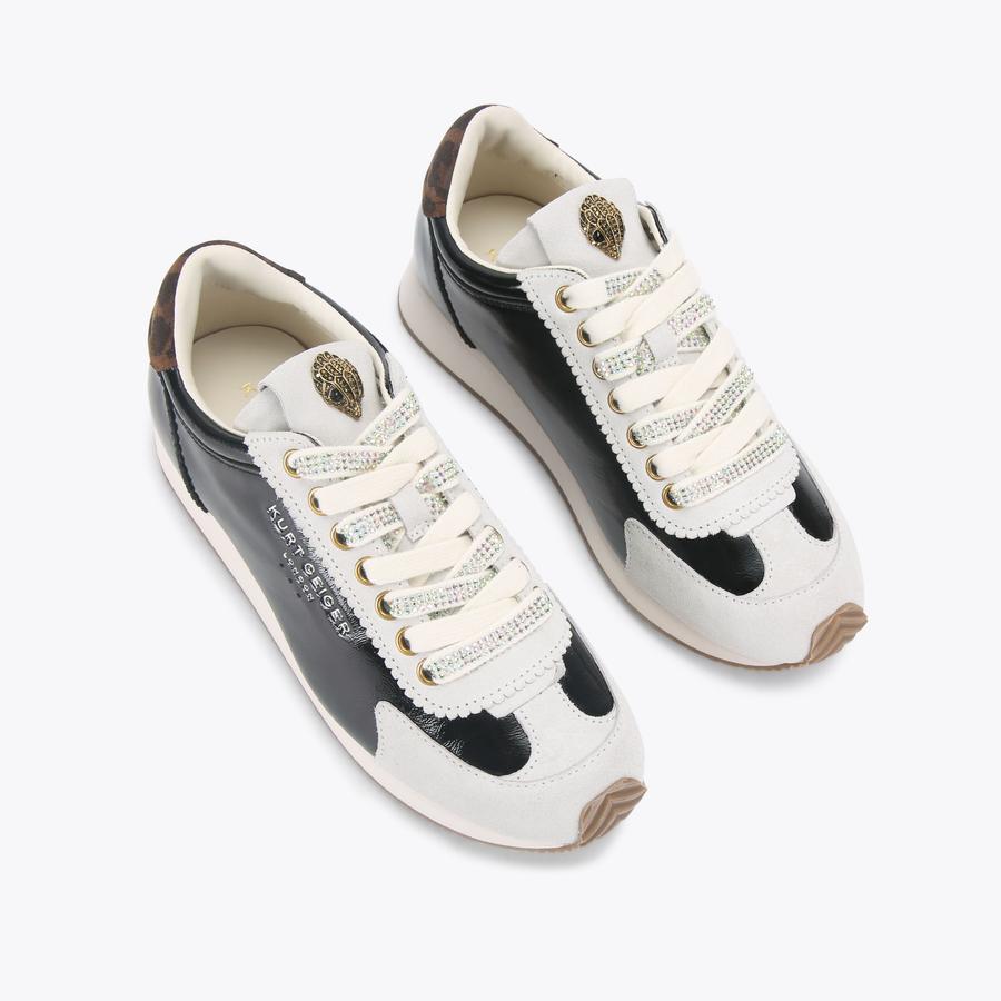 ISLINGTON PUMP SNEAKER Black Pump Sneaker by KURT GEIGER LONDON