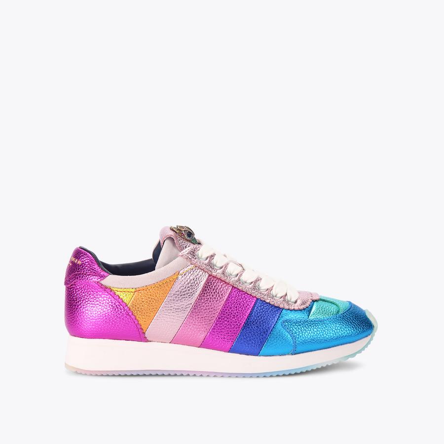 紅牡丹⭐ ISLINGTON PUMP SNEAKER Rainbow Leather Pump Sneakers by KURT