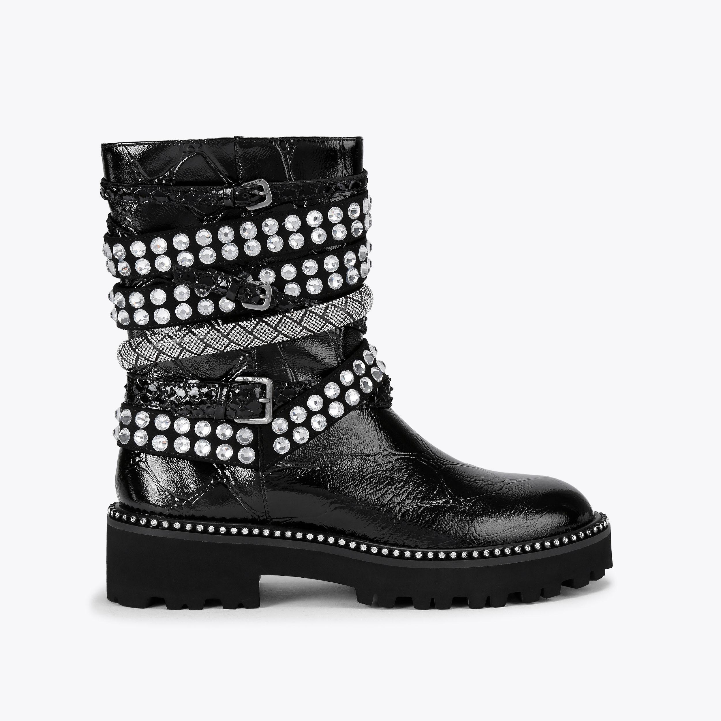 Multi Strap Flat Boots | Women's Winter Boots | Kurt Geiger