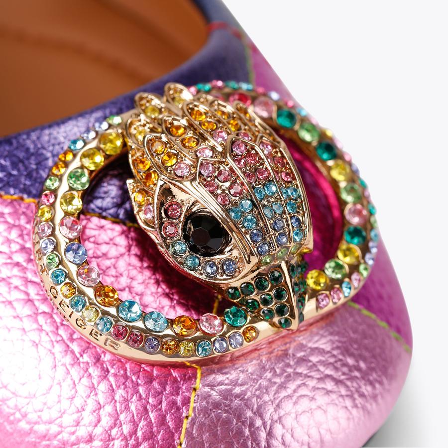 CHELSEA BALLERINA Rainbow Slip On Flats by KURT GEIGER LONDON