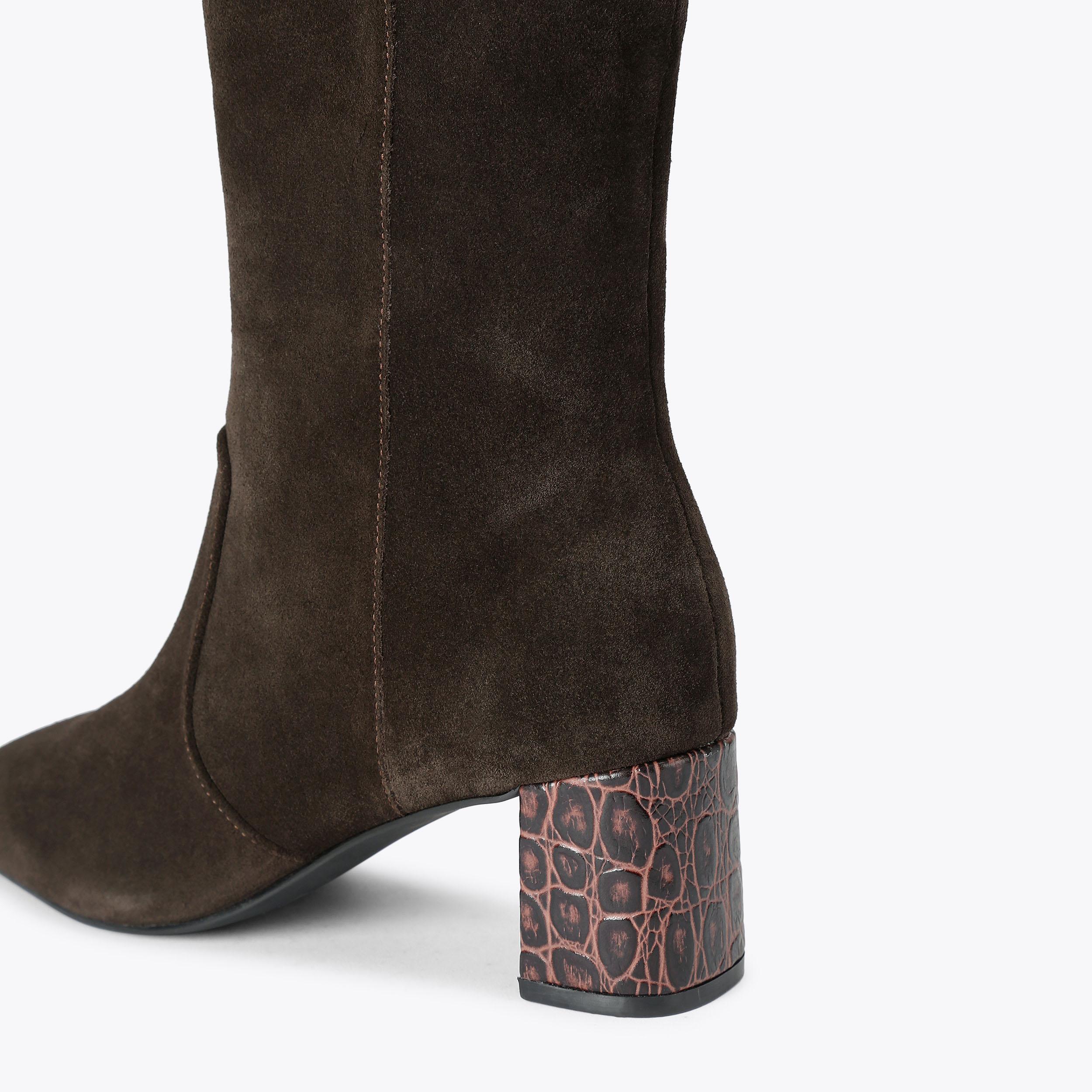 chelsea-trim-knee-boot-brown-  display picture 1