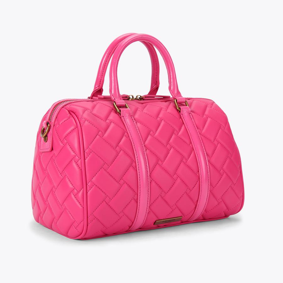 KENSINGTON BOSTON Pink Boston Leather Bag by KURT GEIGER LONDON