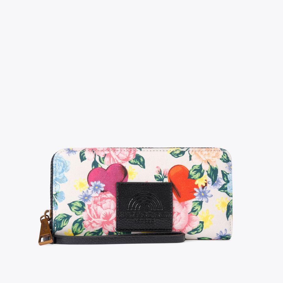 SOUTHBANK ZIP AROUND W Floral Zip Wallet by Kurt Geiger London