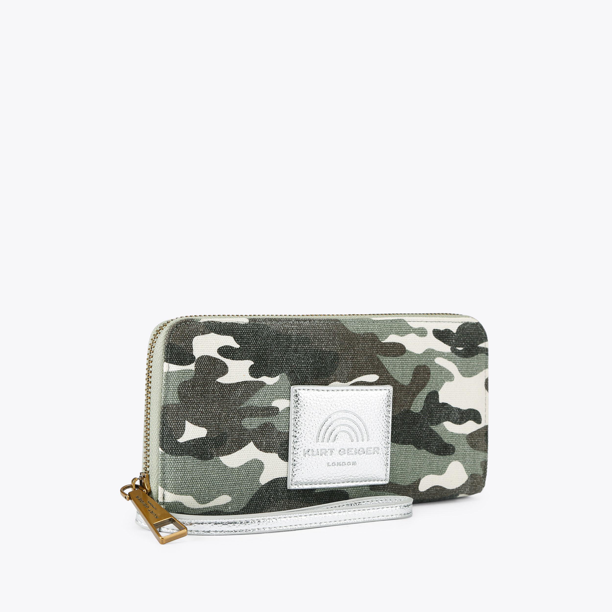 SOUTHBANK ZIP AROUND W Camouflage Zip Around Wallet by Kurt Geiger