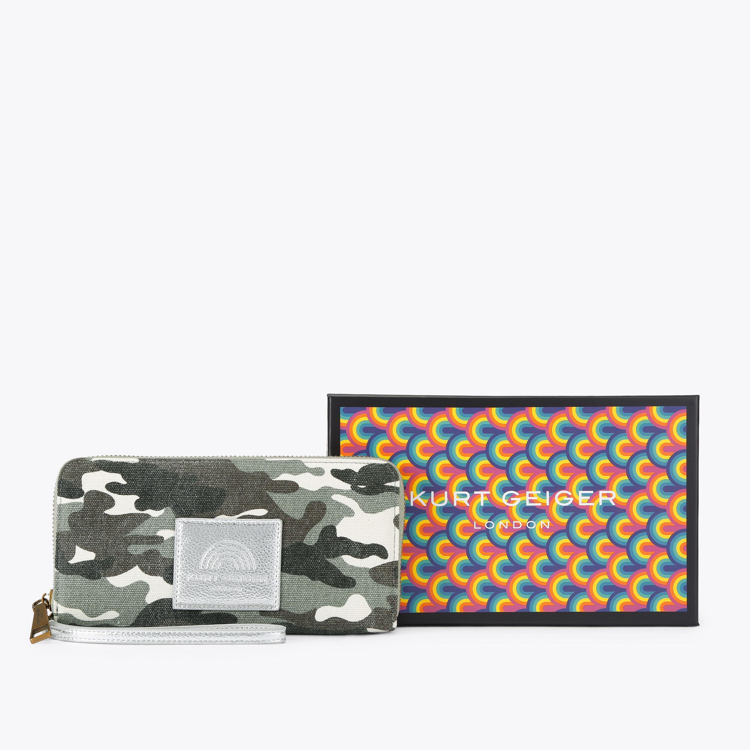 SOUTHBANK ZIP AROUND W Camouflage Zip Around Wallet by Kurt Geiger