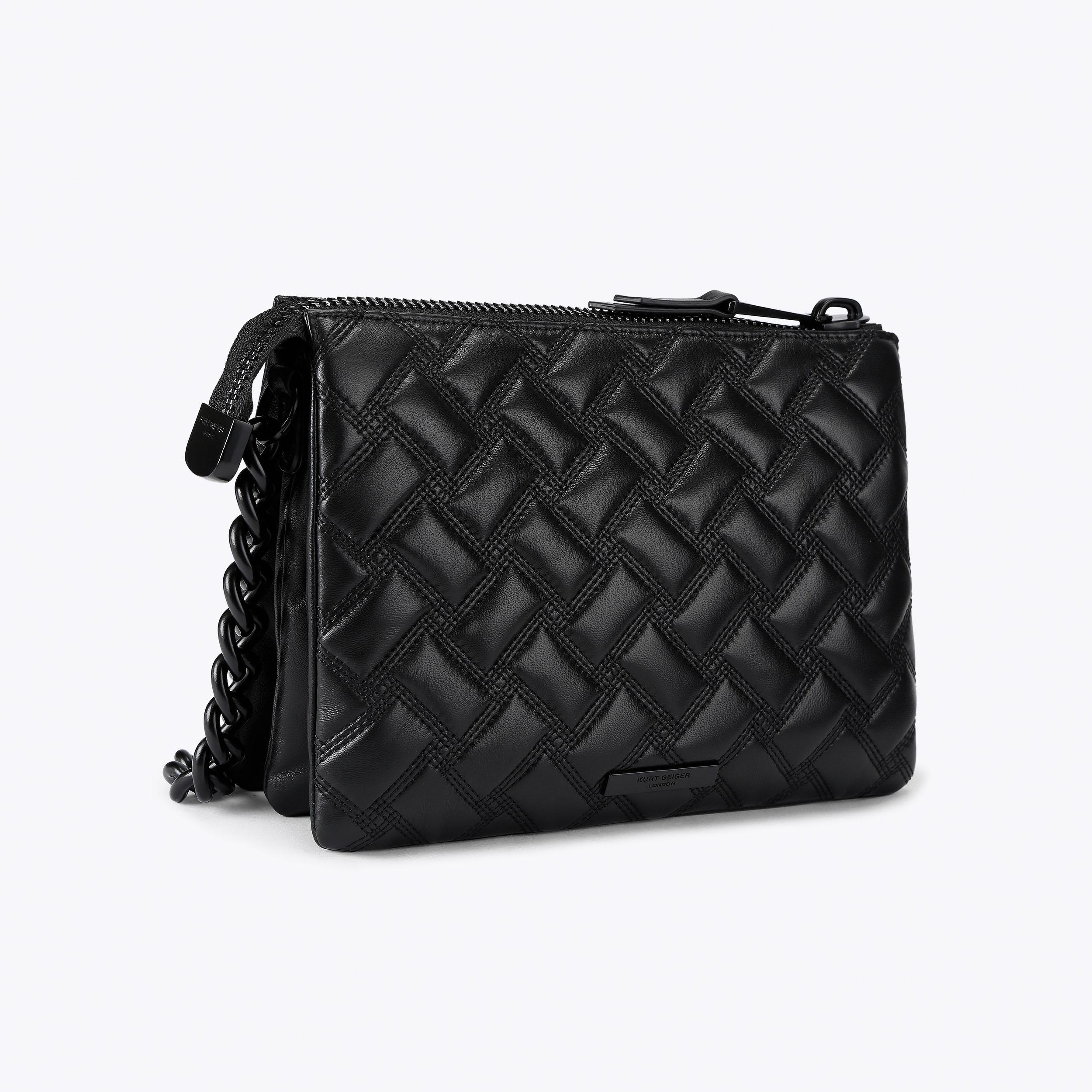 KENSINGTON PUFF 3 POUCH D Leather Drench Pouch Puff Purse by KURT