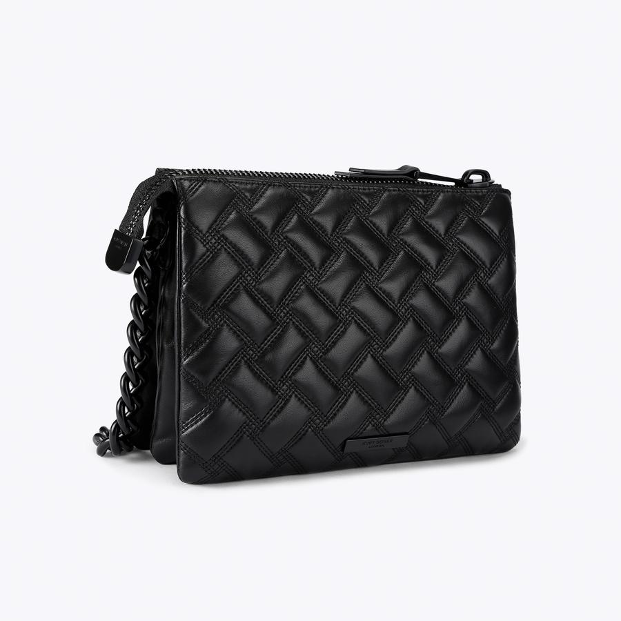 KENSINGTON PUFF 3 POUCH D Leather Drench Pouch Puff Purse by KURT