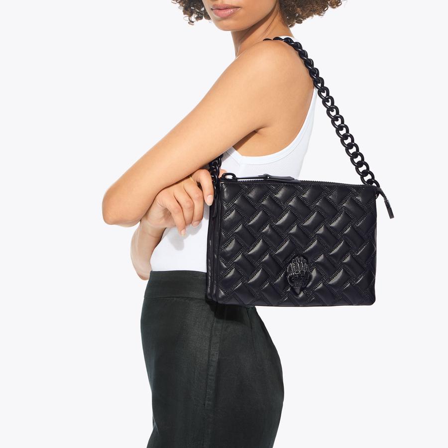 KENSINGTON PUFF 3 POUCH D Leather Drench Pouch Puff Purse by KURT