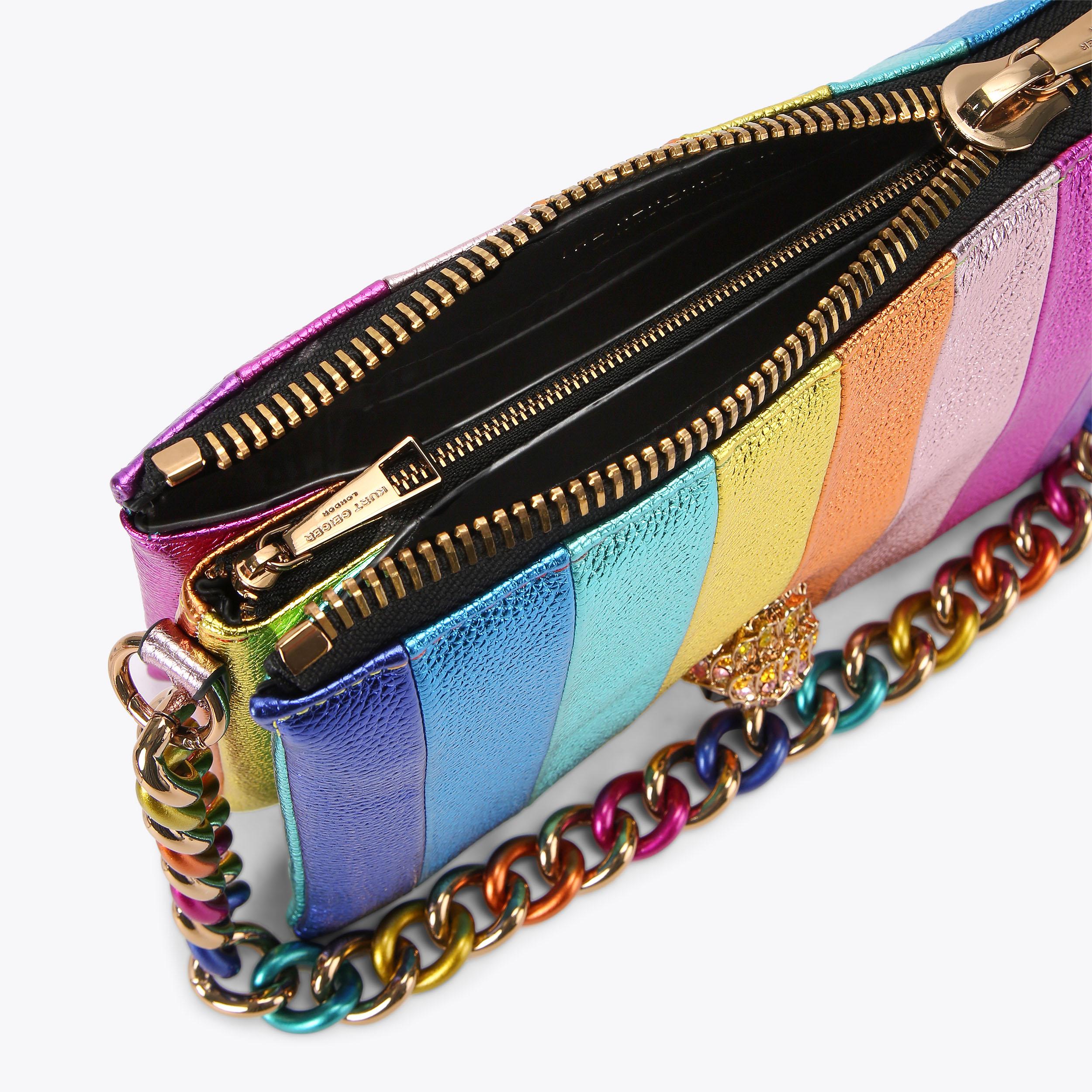 Kerry.G PSA9 63枚 KENSINGTON 3 POUCH Q Pebble Grain Stripe Pouch Bag by KURT