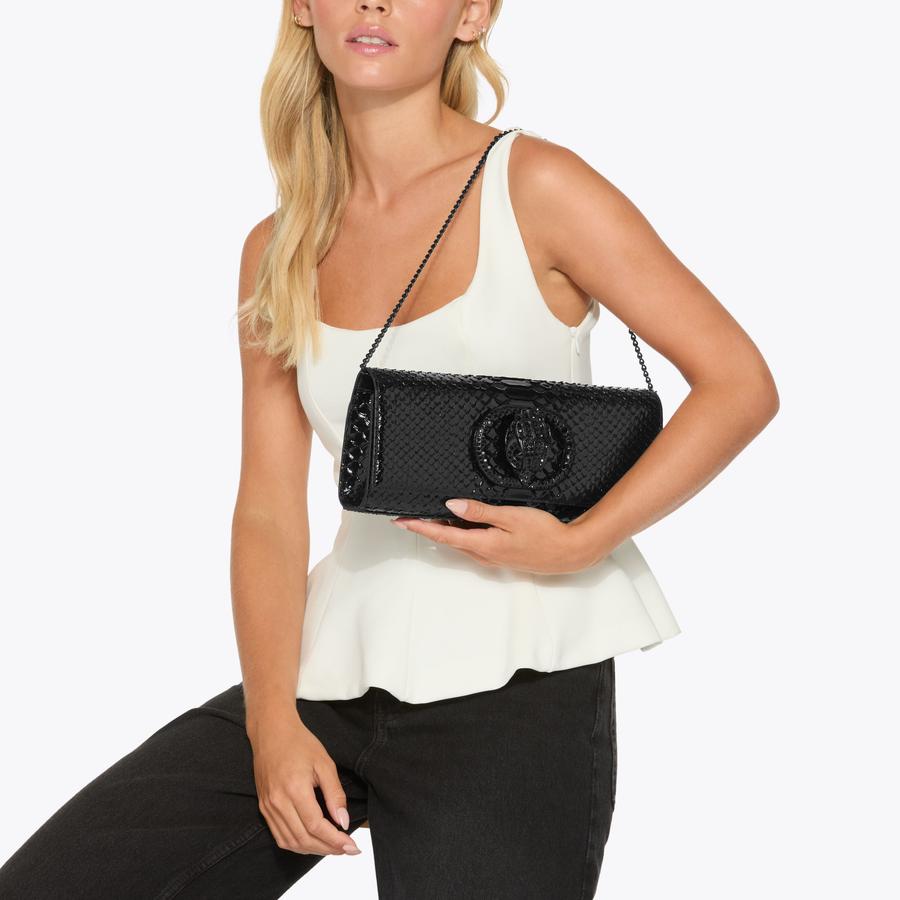 CHELSEA LONG CLUTCH DR Snake Embossed Clutch Purse by KURT GEIGER