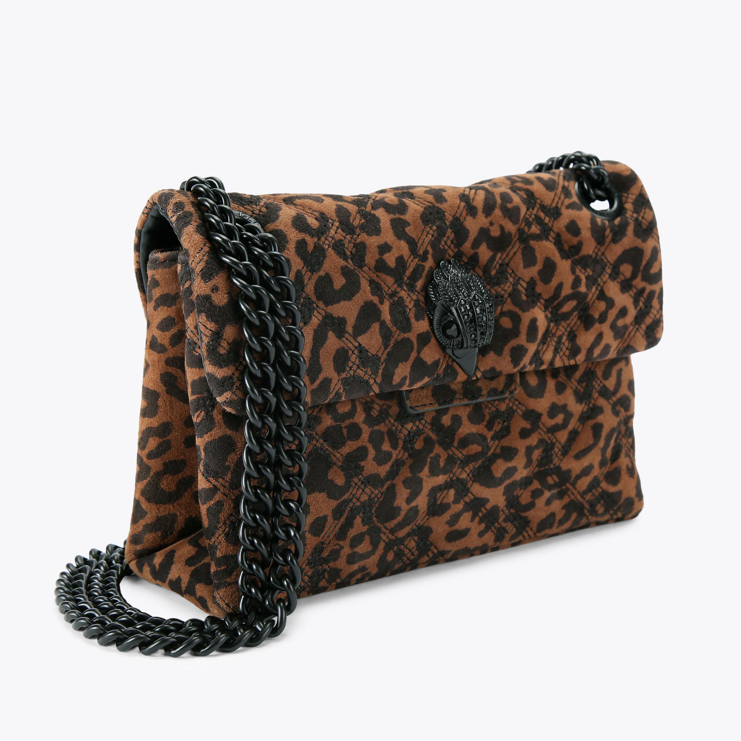 ザンケッティ LEOPERDE BAG MINI LEATHER MINI KENSINGTON Leopard Print Cross Body Bag by KURT
