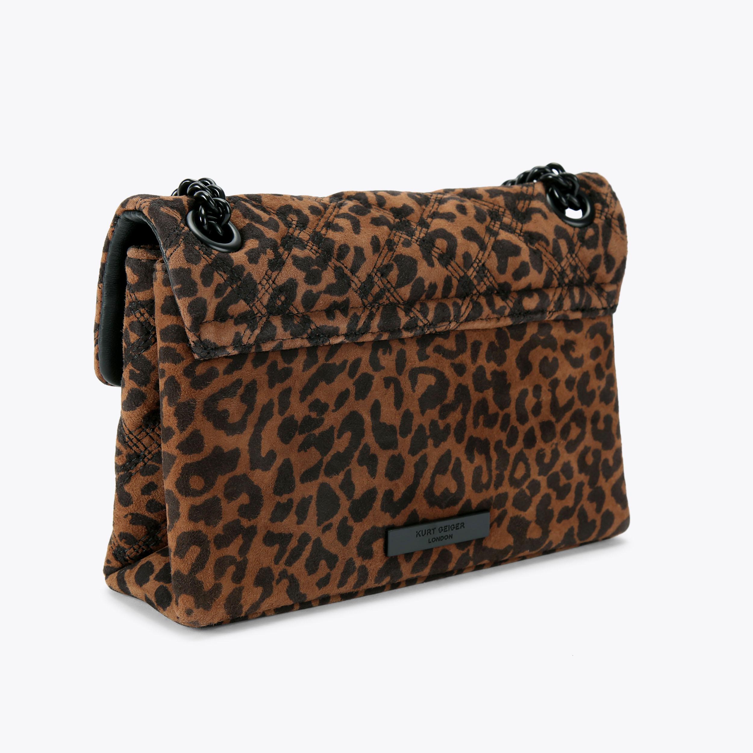 LEATHER MINI KENSINGTON Leopard Print Cross Body Bag by KURT