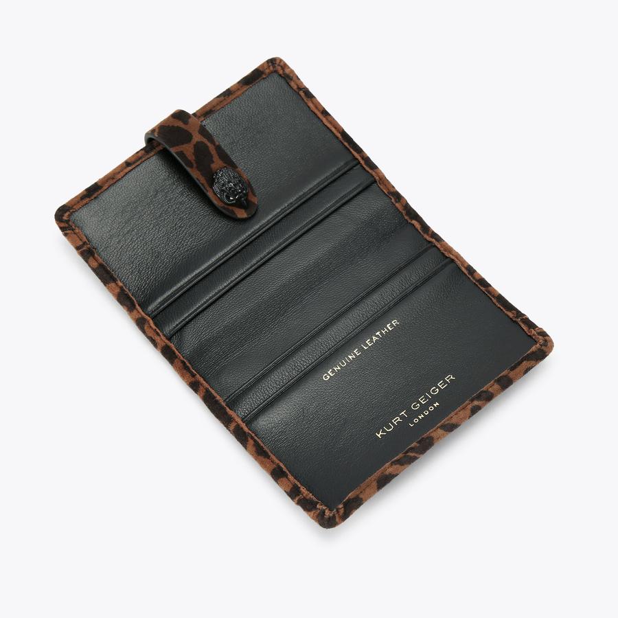 MULTI CARD KENSINGTON Leopard Print Card Holder by KURT GEIGER LONDON