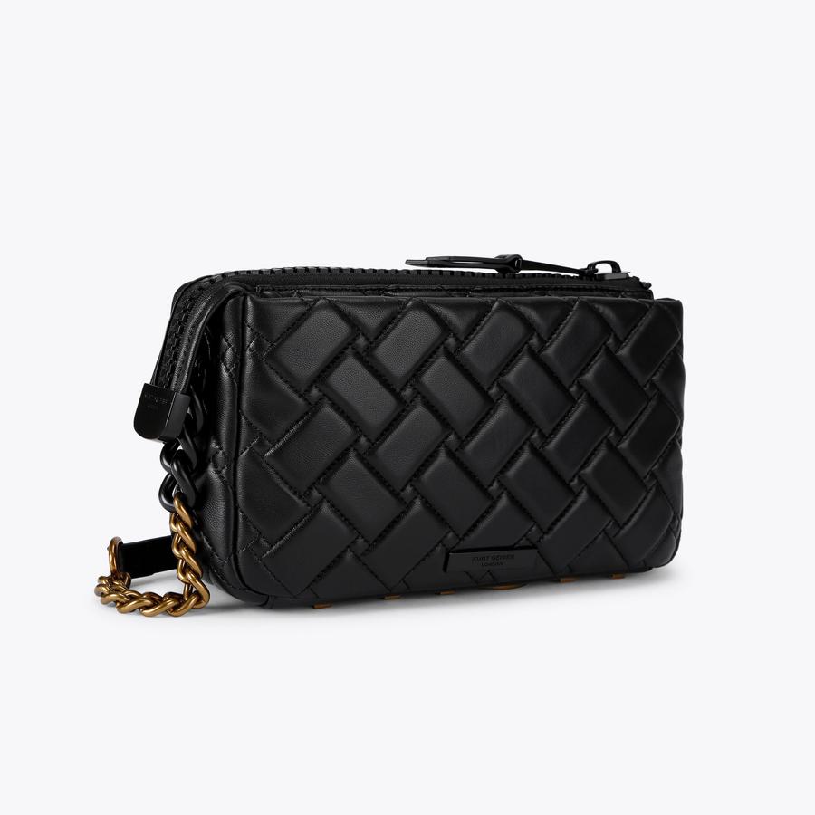 洋楽 BIG BLAC Strickly D.O.G. Hustlers KURT RUNNER Black 3D embossed sneaker by KURT GEIGER LONDON