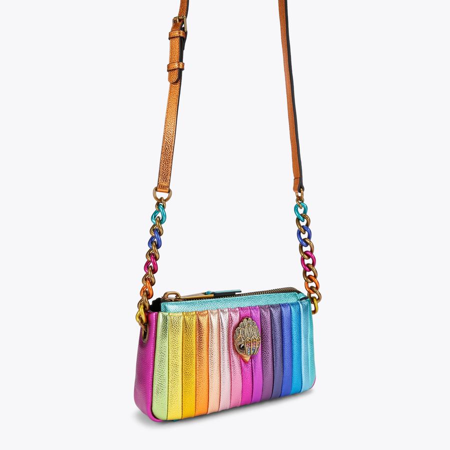 邦楽 SWEETER THAN SWEET / VISION QUESTA KENSINGTON XBODY KURT Q Rainbow Grained Stripe Cross Body
