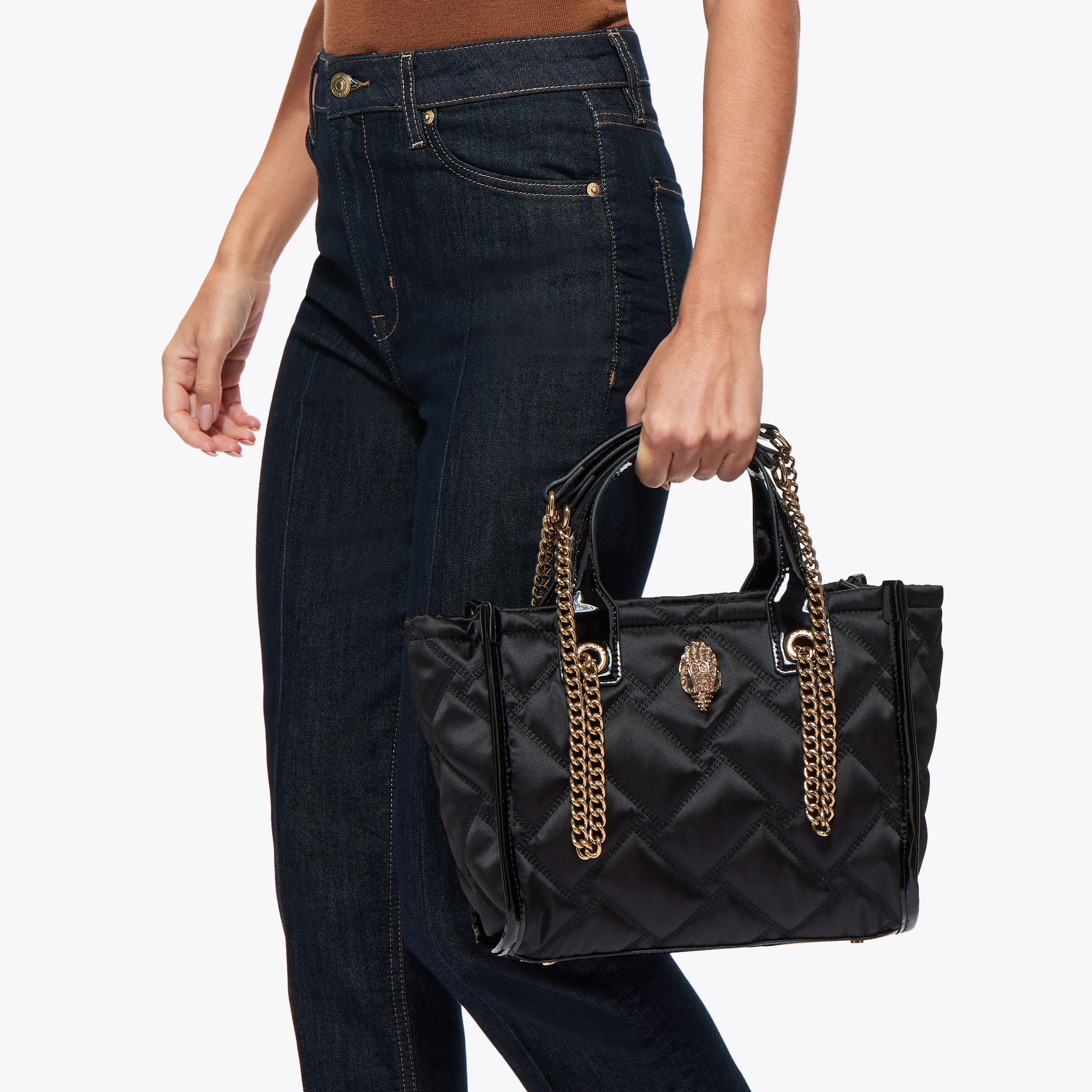 HOXTON SM SHOPPER Black Nylon Shopper Bag by KURT GEIGER LONDON