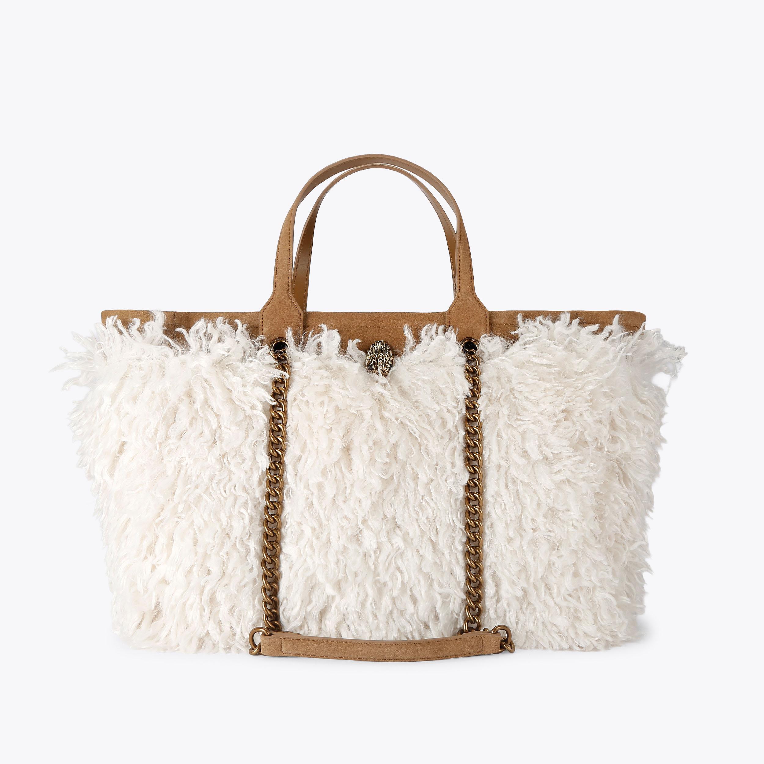 CRÈME クレム　トートバッグ　ハンドバッグ　ピンクゴールド　レザー HOXTON SHOPPER Cream Combination Shoulder Bag by Kurt Geiger London