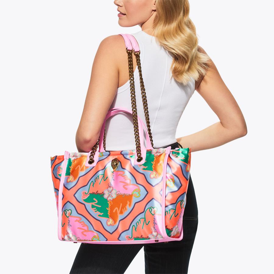 ト*☆様 CHALLENGER /MULTI PRINTED SHOULDER HOXTON SHOPPER Printed Shoulder Bag by Kurt Geiger London