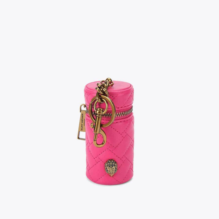 KENSINGTON LIPSTICK CASE Pink Quilted Lipstick Case by KURT GEIGER