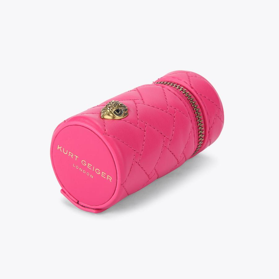 KENSINGTON LIPSTICK CASE Pink Quilted Lipstick Case by KURT GEIGER