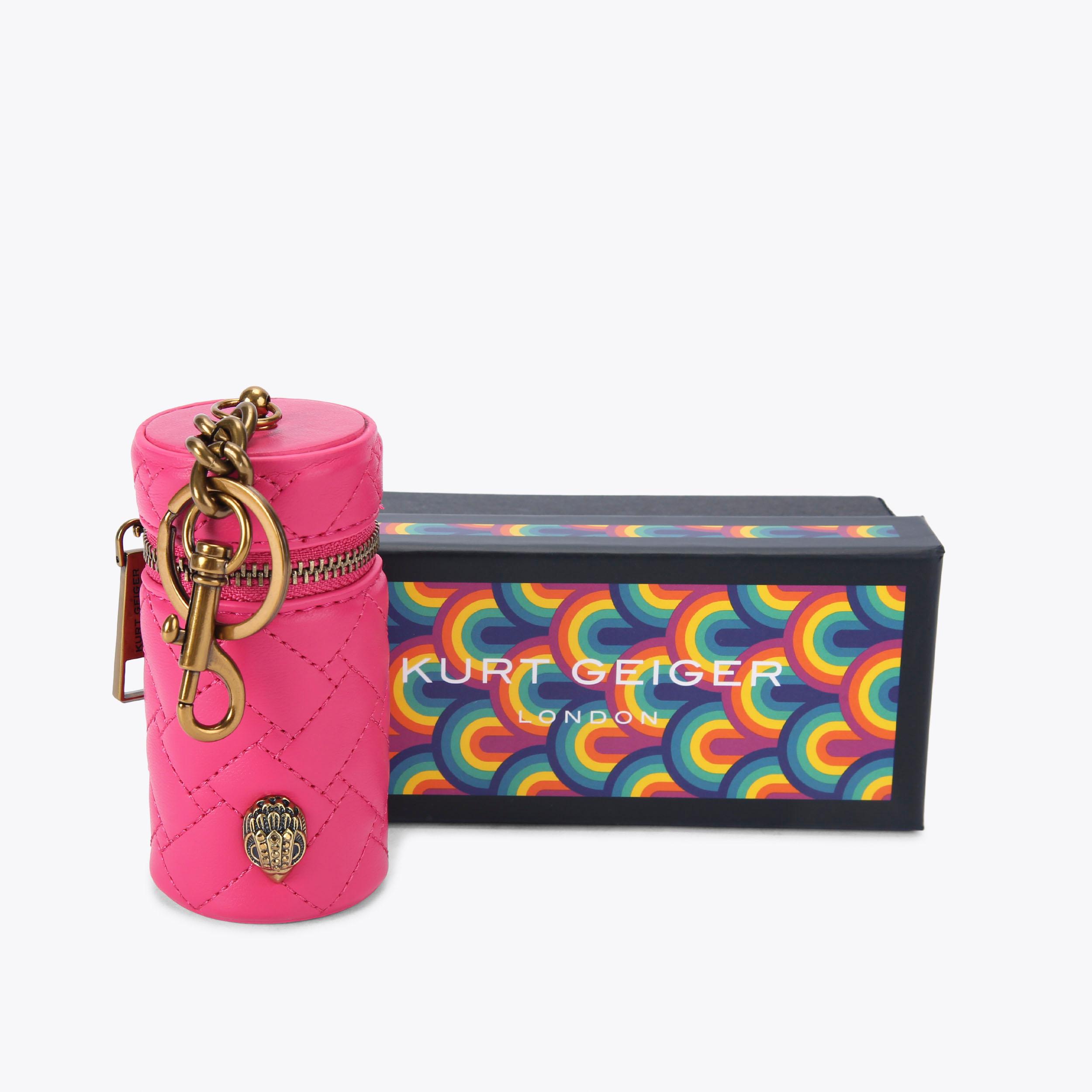 KENSINGTON LIPSTICK CASE Pink Quilted Lipstick Case by KURT GEIGER
