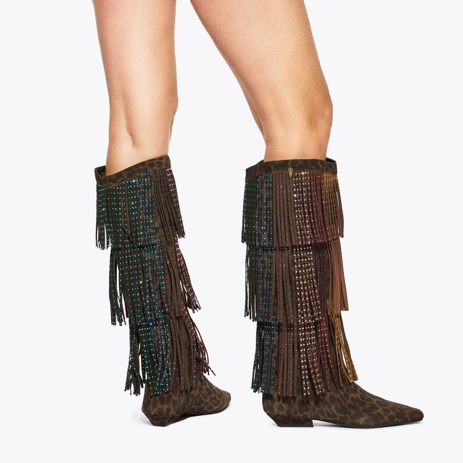 Western Fringe Pull On Boot