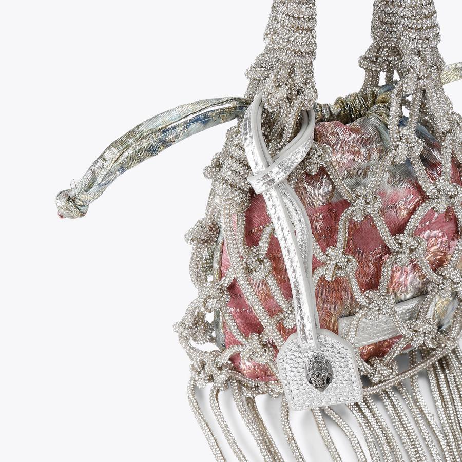 MINI MACRAME CRYSTAL BAG Crystal Macrame Cross Body Bag by KURT