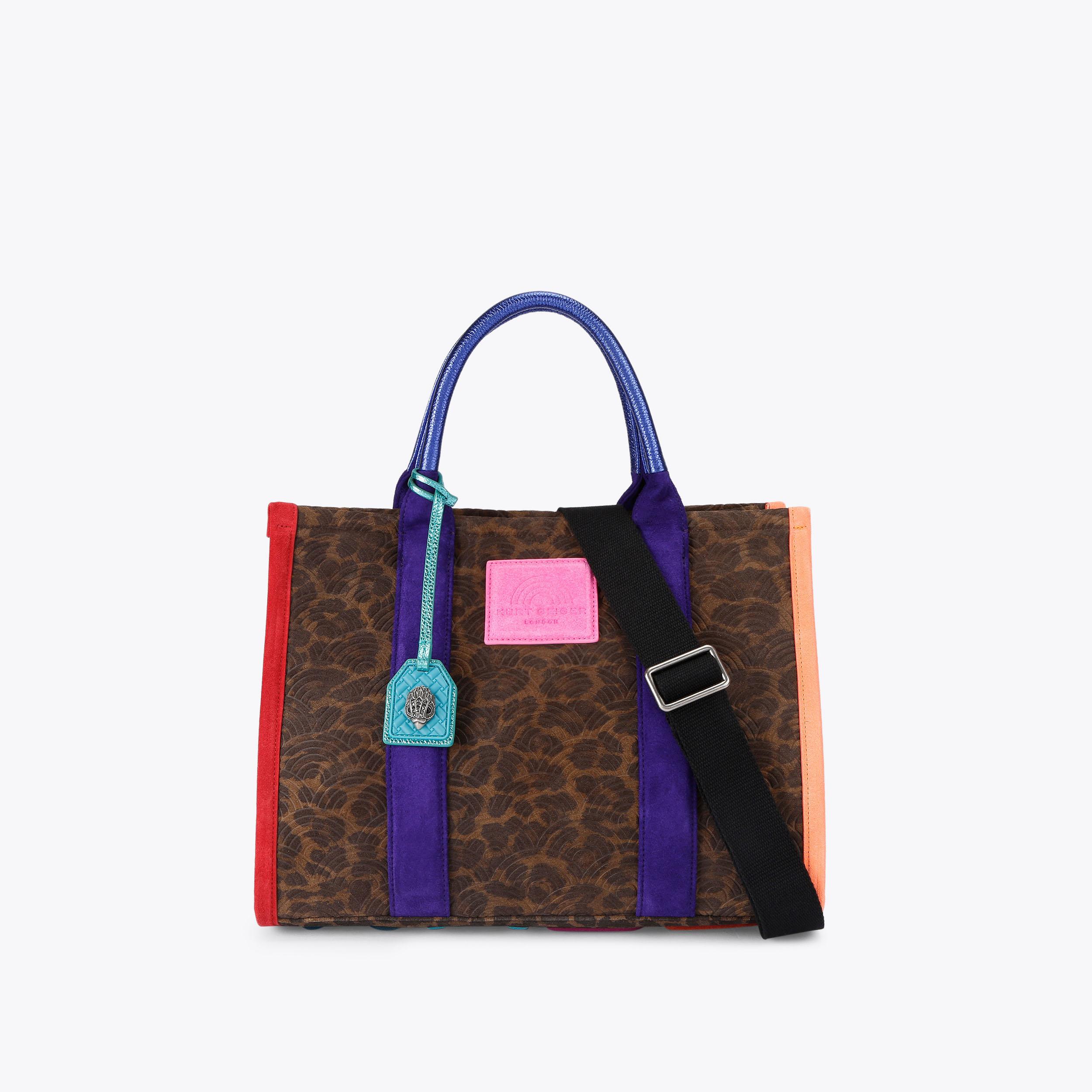 SOUTHBANK TOTE Leopard Suede Tote Bag by KURT GEIGER LONDON