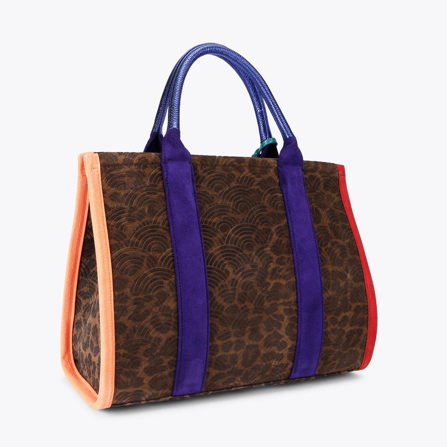 SOUTHBANK TOTE Leopard Suede Tote Bag by KURT GEIGER LONDON