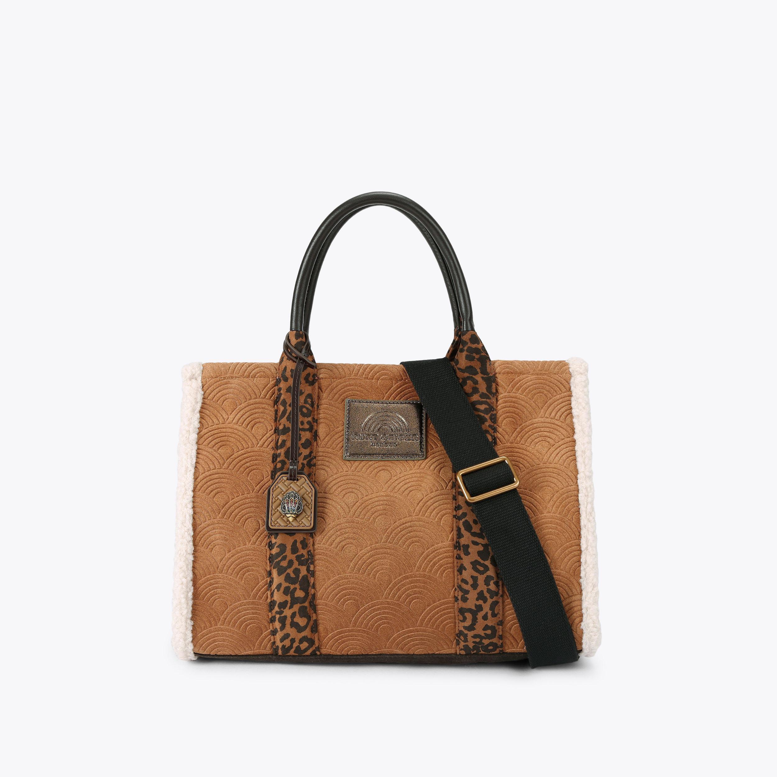 SOUTHBANK TOTE Brown Suede Tote Bag by KURT GEIGER LONDON