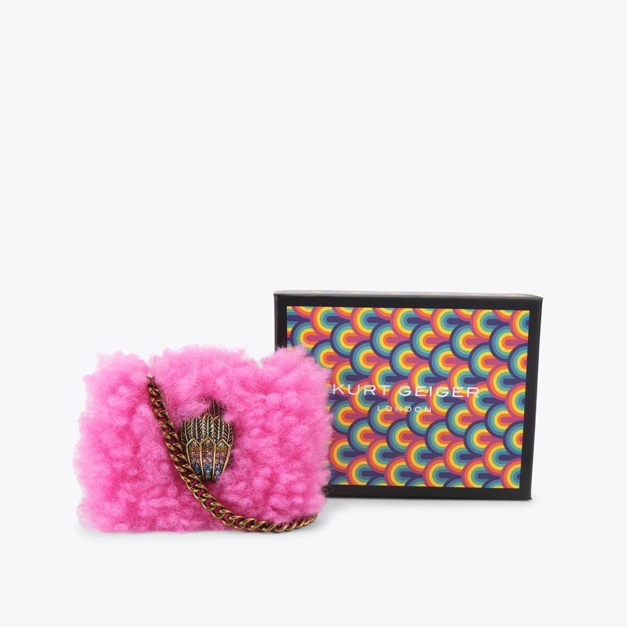 MICRO KENSINGTON EAGLE Borg Pink Micro Cross Body Bag by