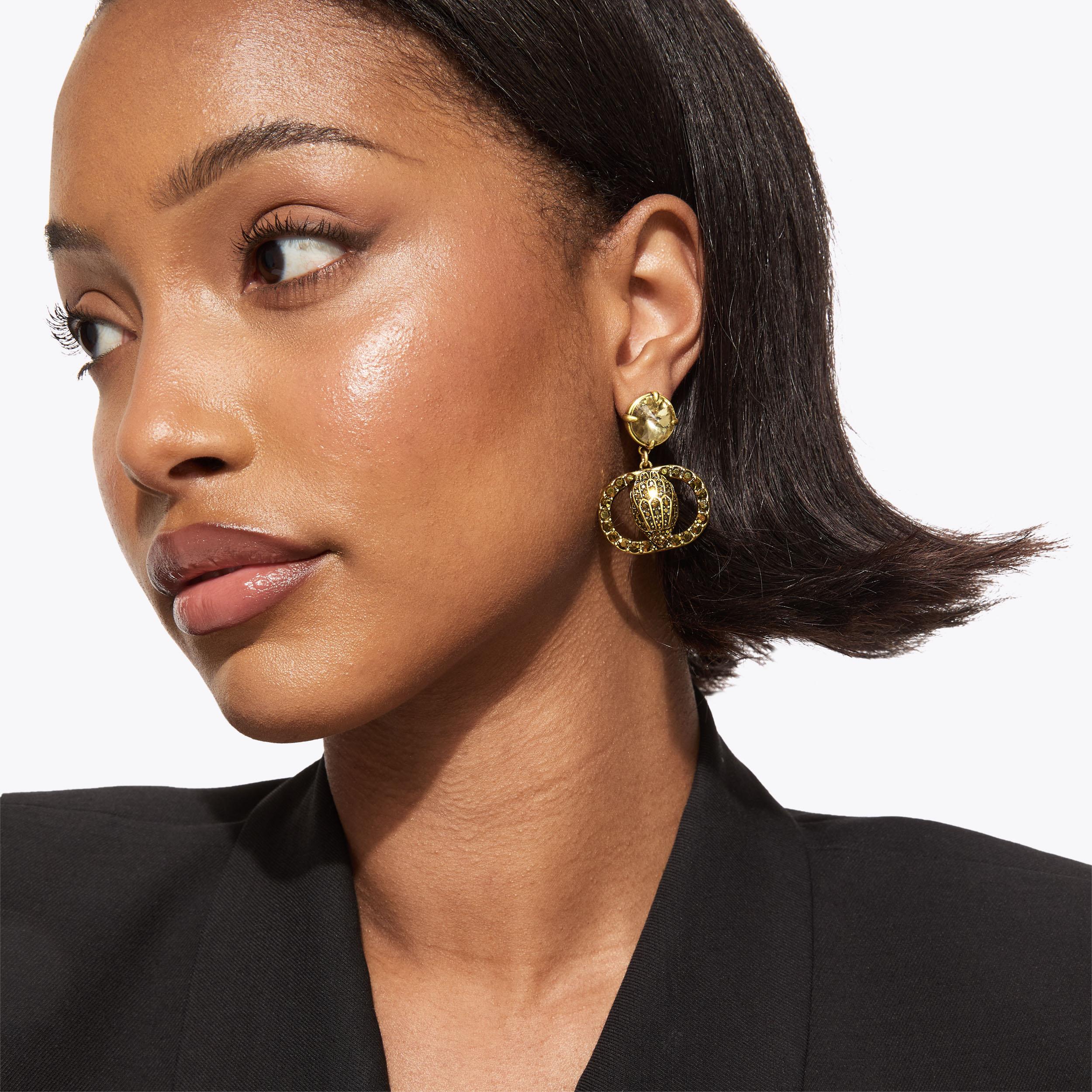 CHELSEA DROP EARRINGS Antiqued Brass Chelsea Drop Earrings by KURT