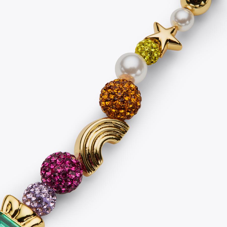 PAVE CHARM NECKLACE Crystal Charm Necklace by KURT GEIGER LONDON