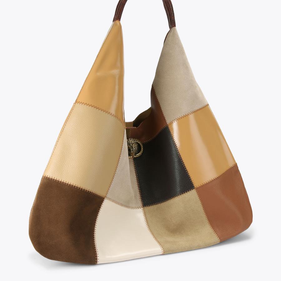 CHELSEA LG SLOUCH HOBO Patchwork Leather Suede Chelsea Bag by Kurt