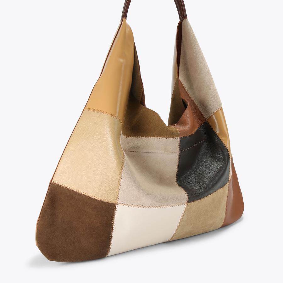 CHELSEA LG SLOUCH HOBO Patchwork Leather Suede Chelsea Bag by Kurt