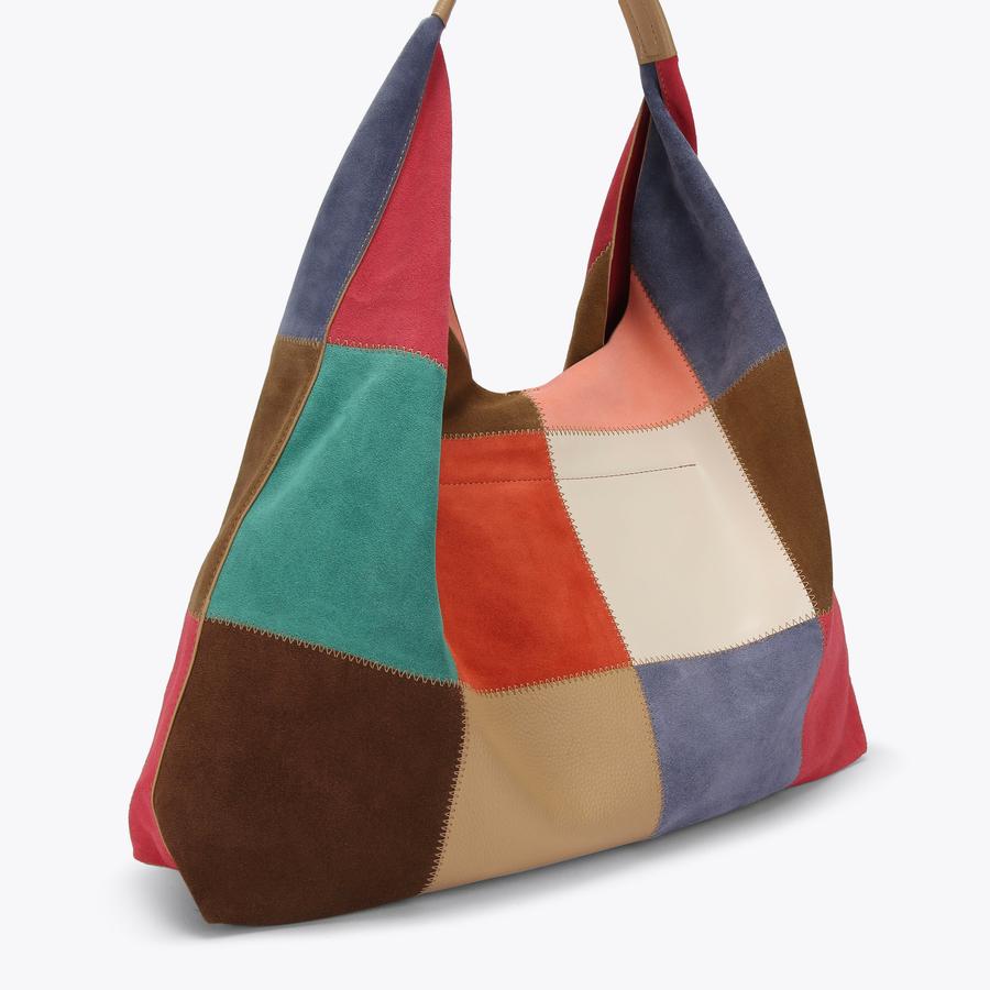 CHELSEA LG SLOUCH HOBO Patchwork Hobo Bag by Kurt Geiger London