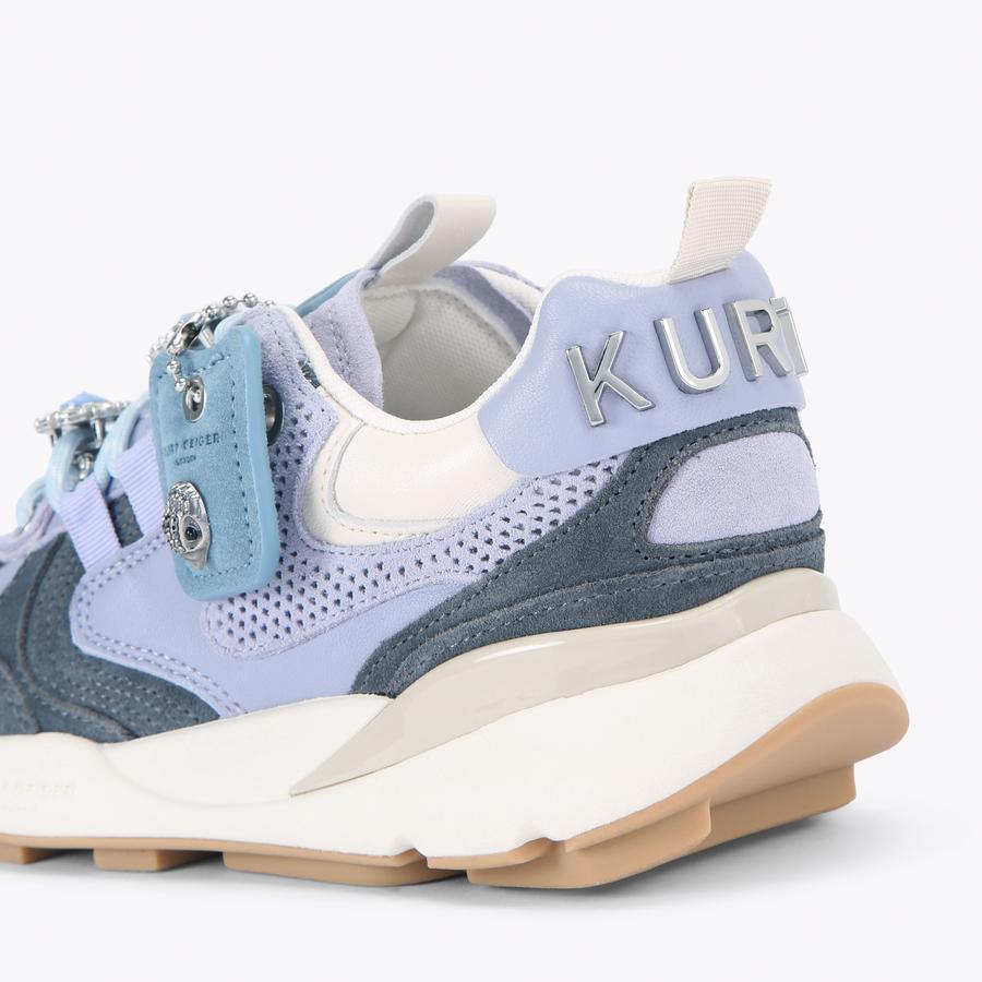 KURT RUNNER Pale Blue Lace Up Sneaker by Kurt Geiger London