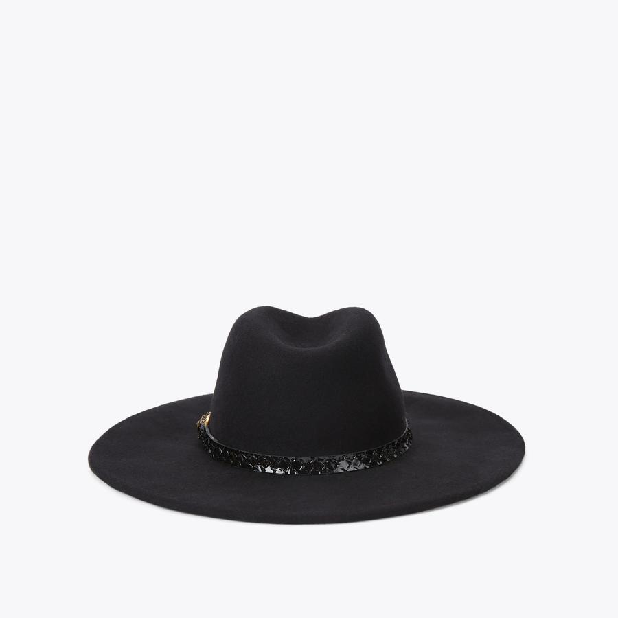 Kurt Geiger black hat KENSINGTON BUCKET HAT Black Crystal Bucket Hat by KURT  main image 3