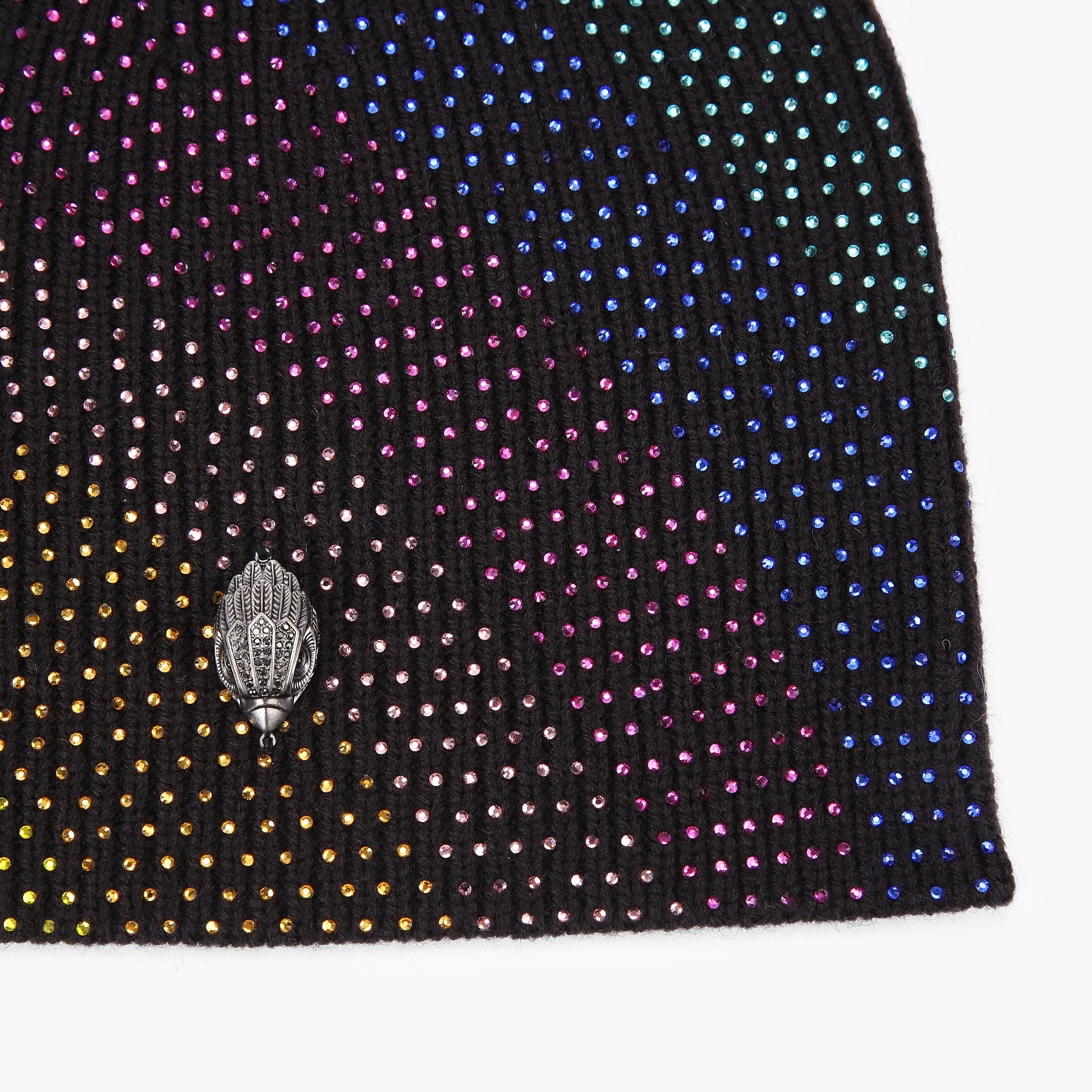 KENSINGTON CRYSTAL BEANIE Black Crystal Beanie Hat by KURT  display picture 3