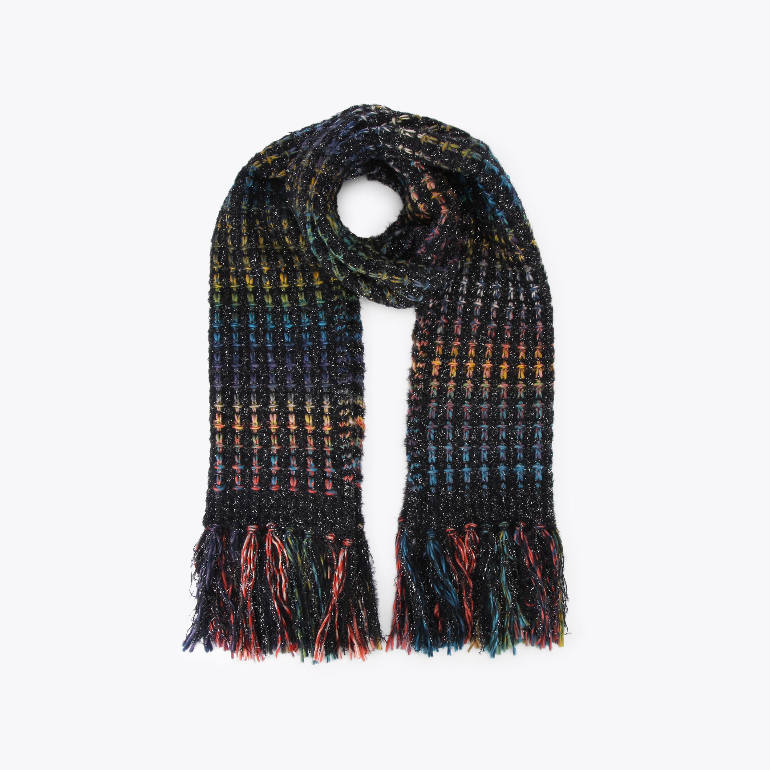 LUREX KNIT SCARF Multi Colour Knitted Scarf by KURT GEIGER LONDON