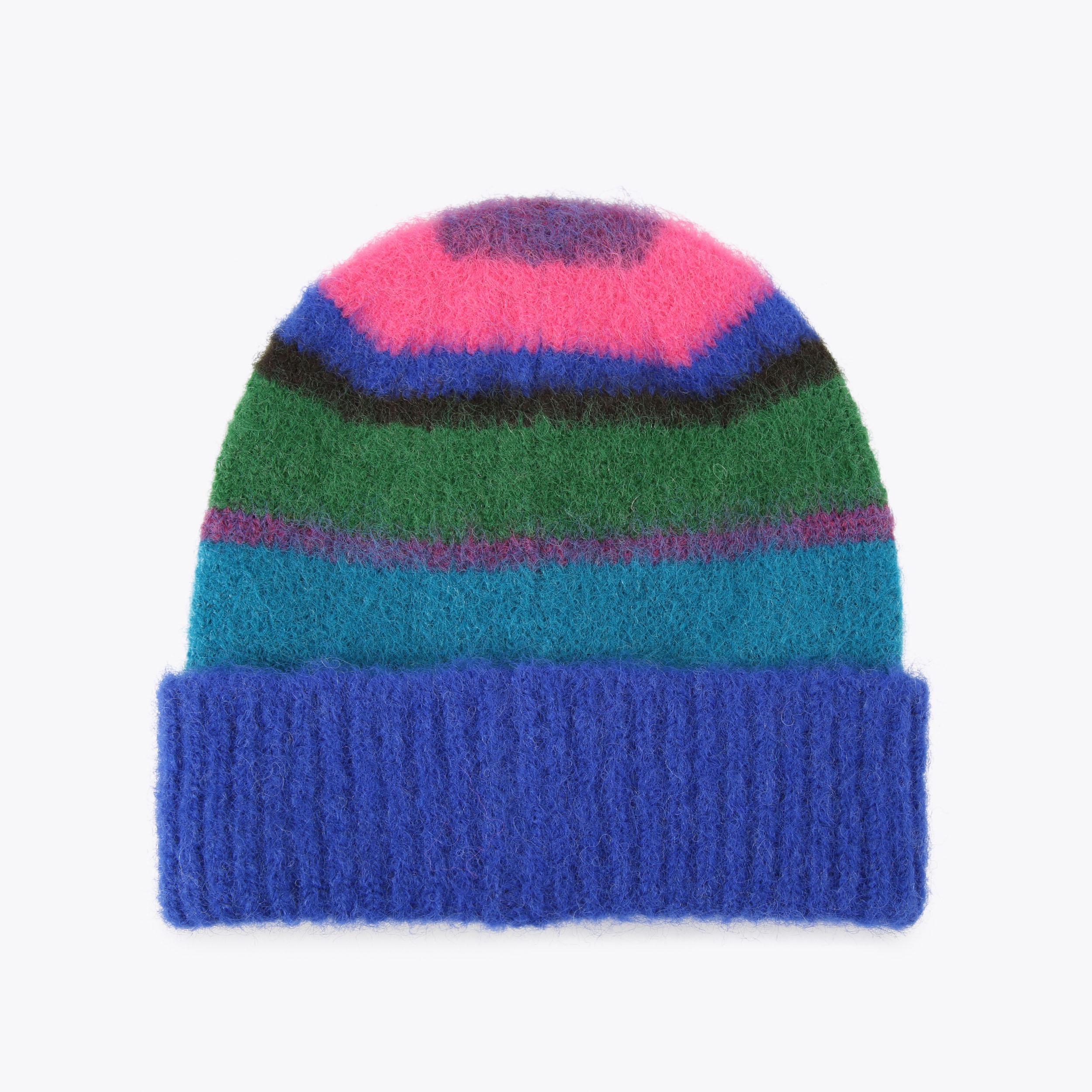 RAINBOW BEANIE Rainbow Stripe Beanie Hat by KURT GEIGER LONDON display picture 1