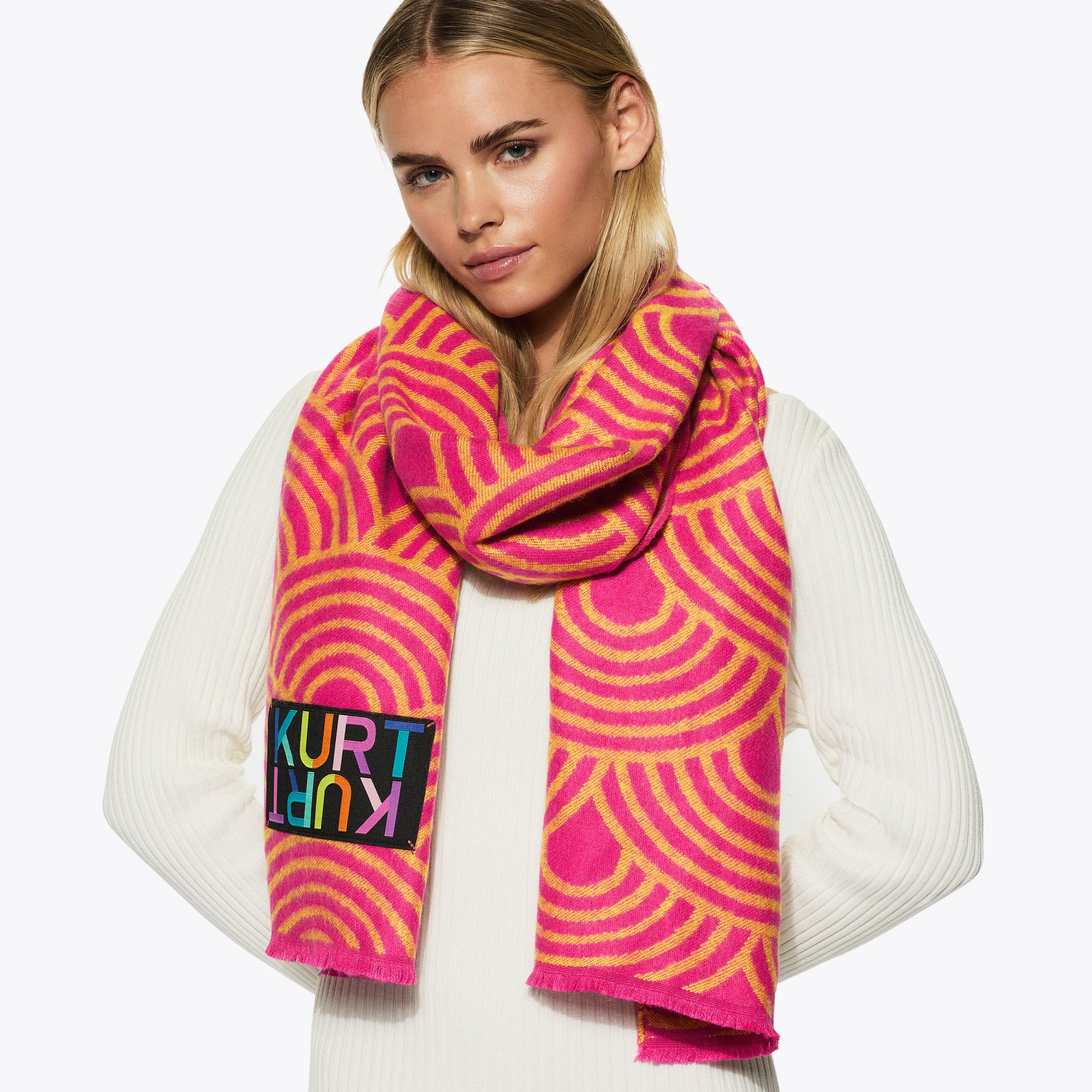 SOUTHBANK SCARF Green Purple Scarf by KURT GEIGER LONDON