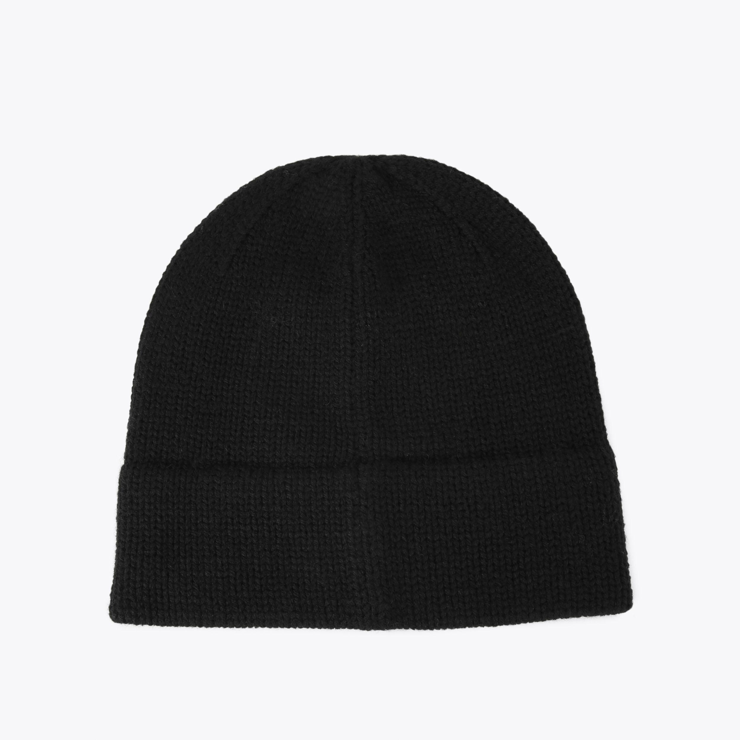 INTASIA HEART BEANIE Black Knitted Beanie by KURT GEIGER LONDON